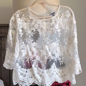 Lace blouse—small